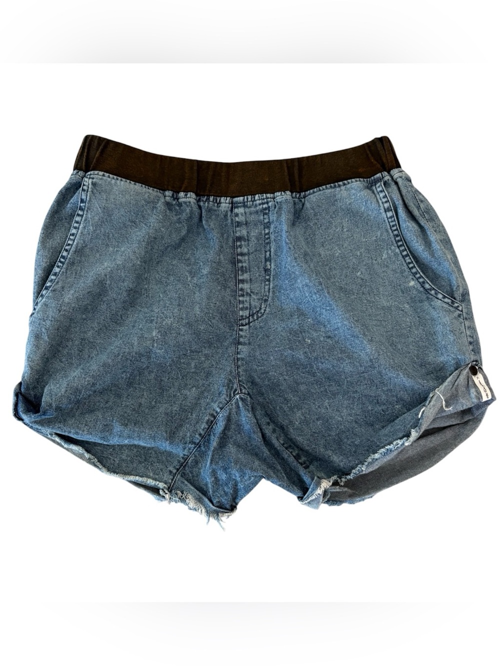 Small One Teaspoon Slouchy Boyfriend Acid Wash Pull On Shorts